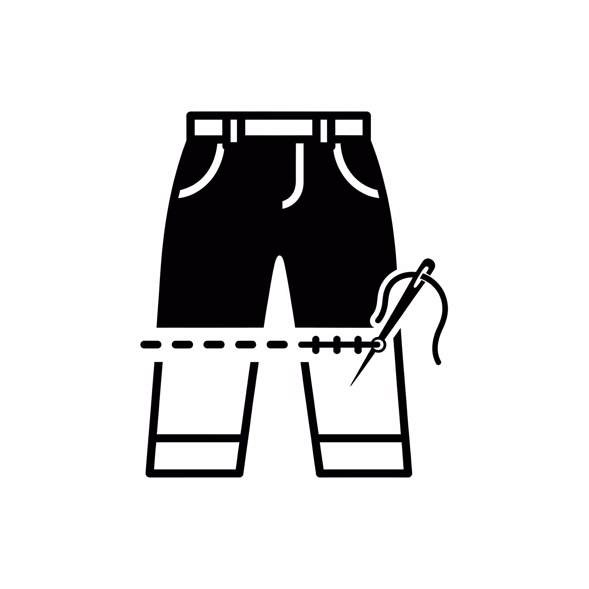 Hose Länge kürzen (Handnaht)