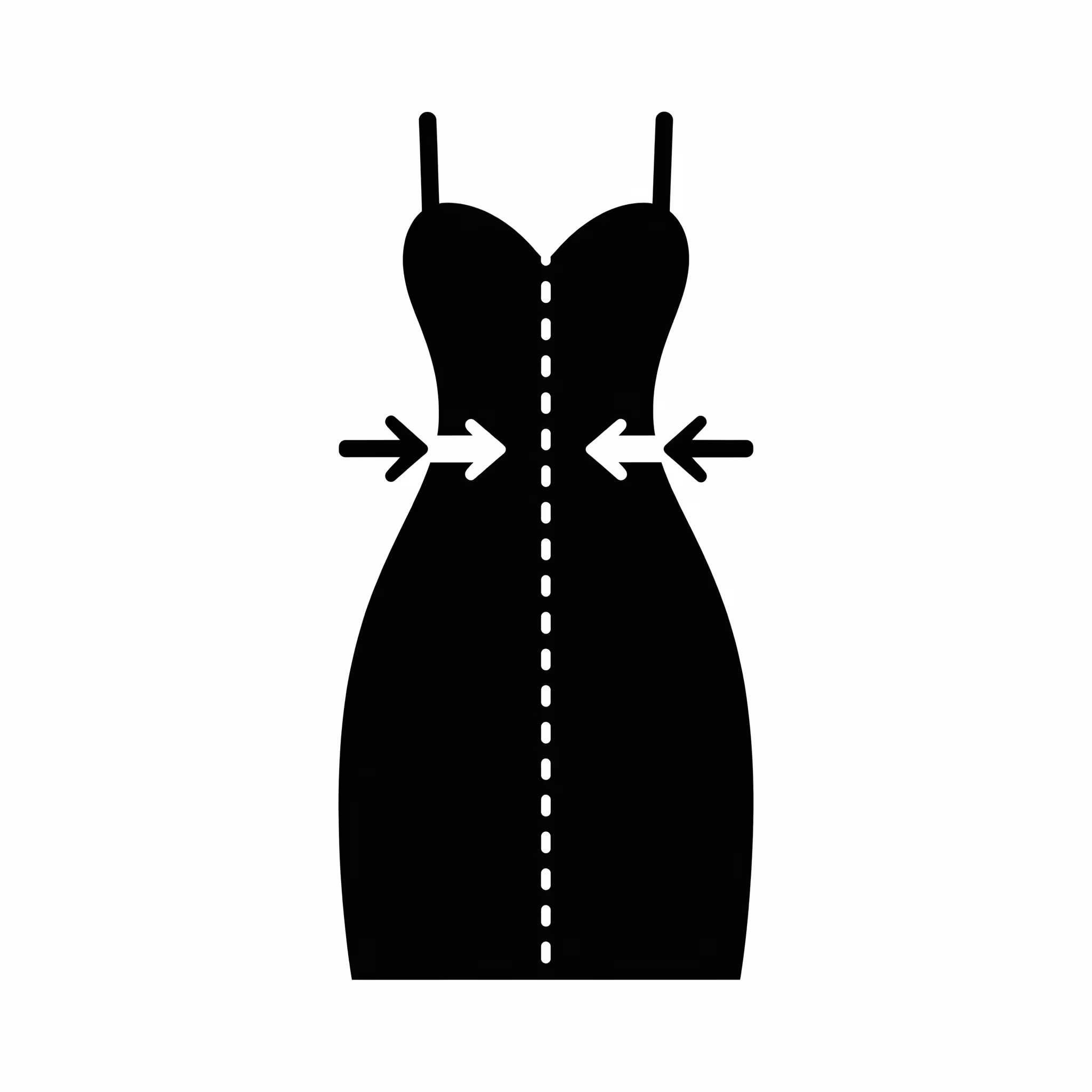 Abendkleid  enger/weiter machen an Rückennaht