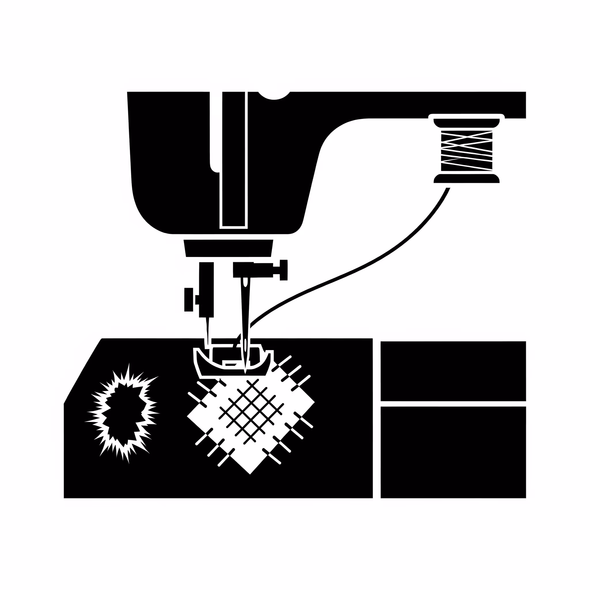 Löcher flicken mit Maschine