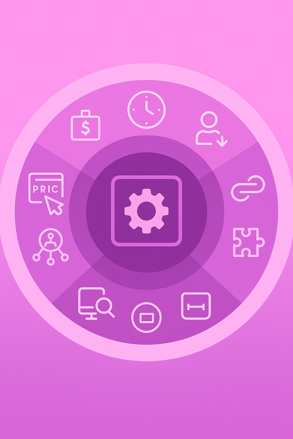 Layered diagram of website, identity, and firmographic signals feeding a central intent engine