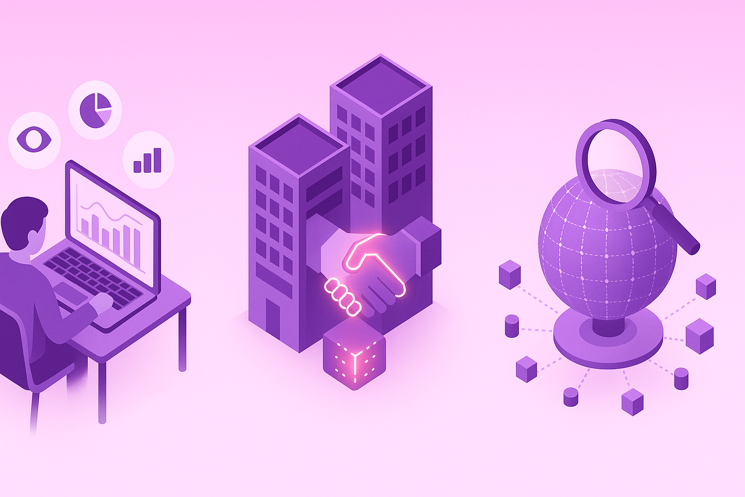 Illustration contrasting first-, second-, and third-party buying signals