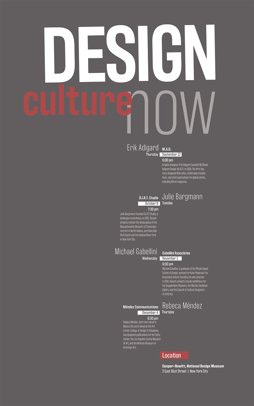A poster focused on type hierarchy