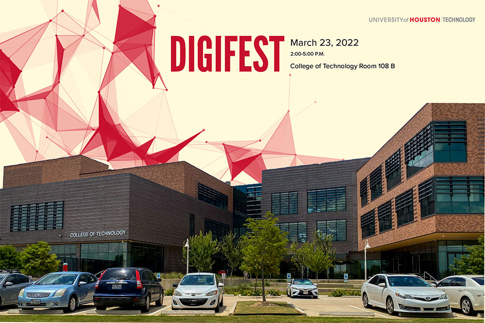 A postcard invitation for DigiFest