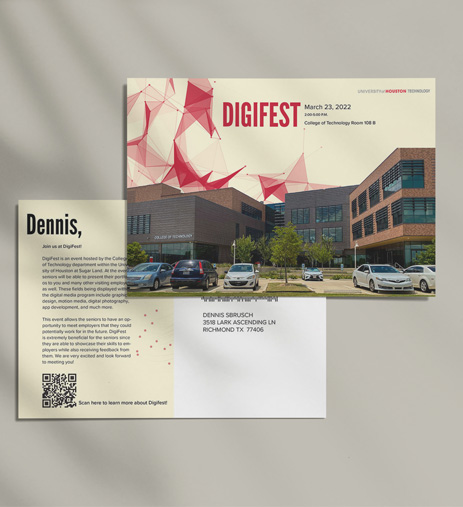 DigiFest Postcard Invitation
