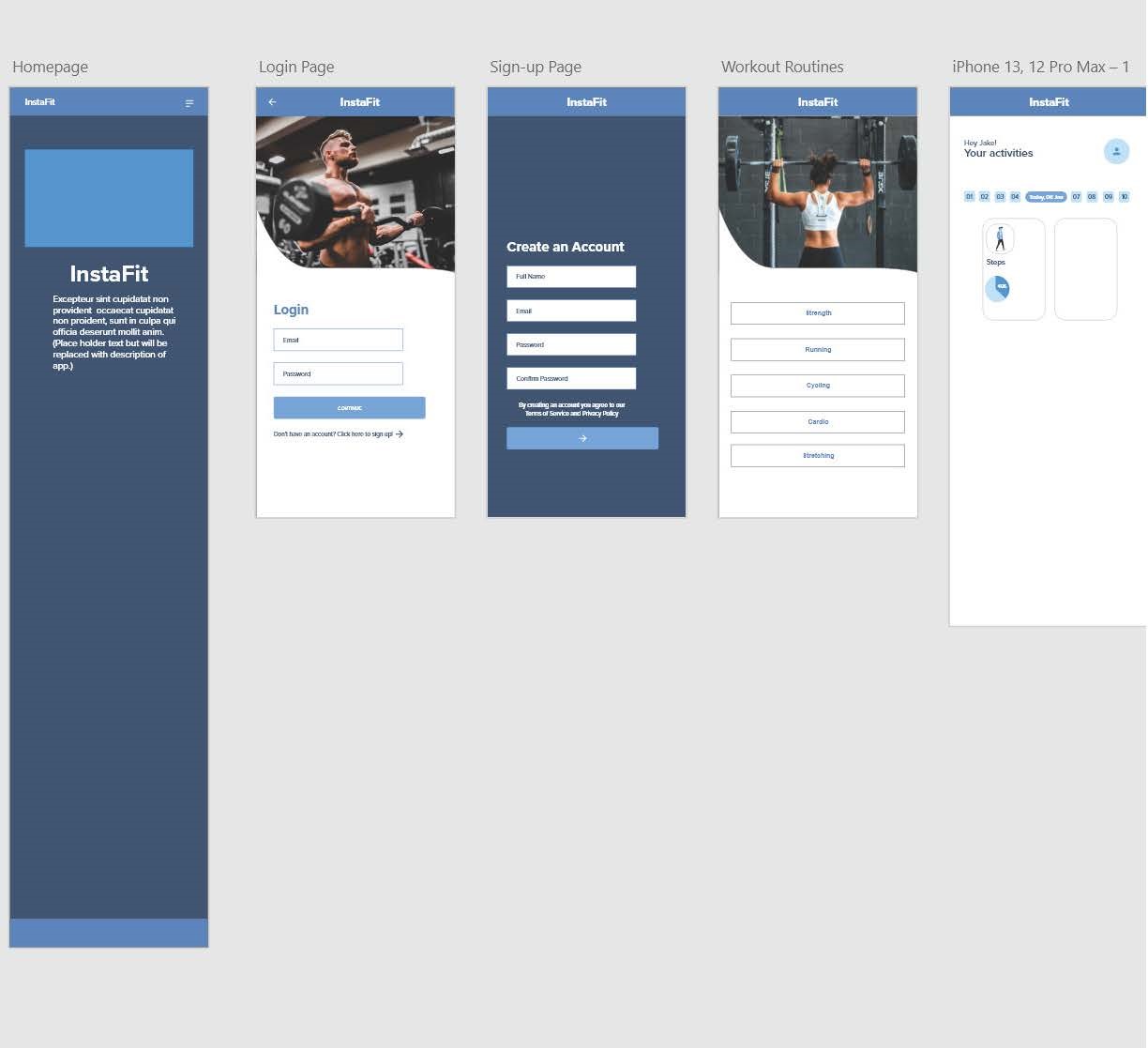 Fitness Mobile App