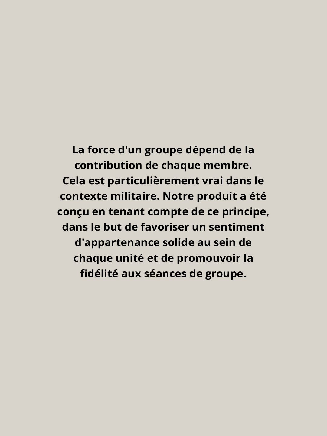 Description du contexte de projet de la philosophie derrière le produit