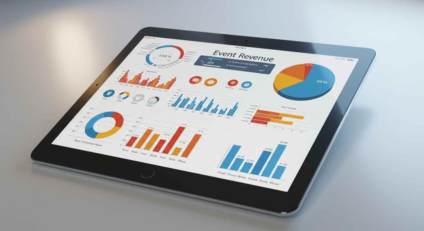 Festival POS systems revenue analytics dashboard showing real-time data