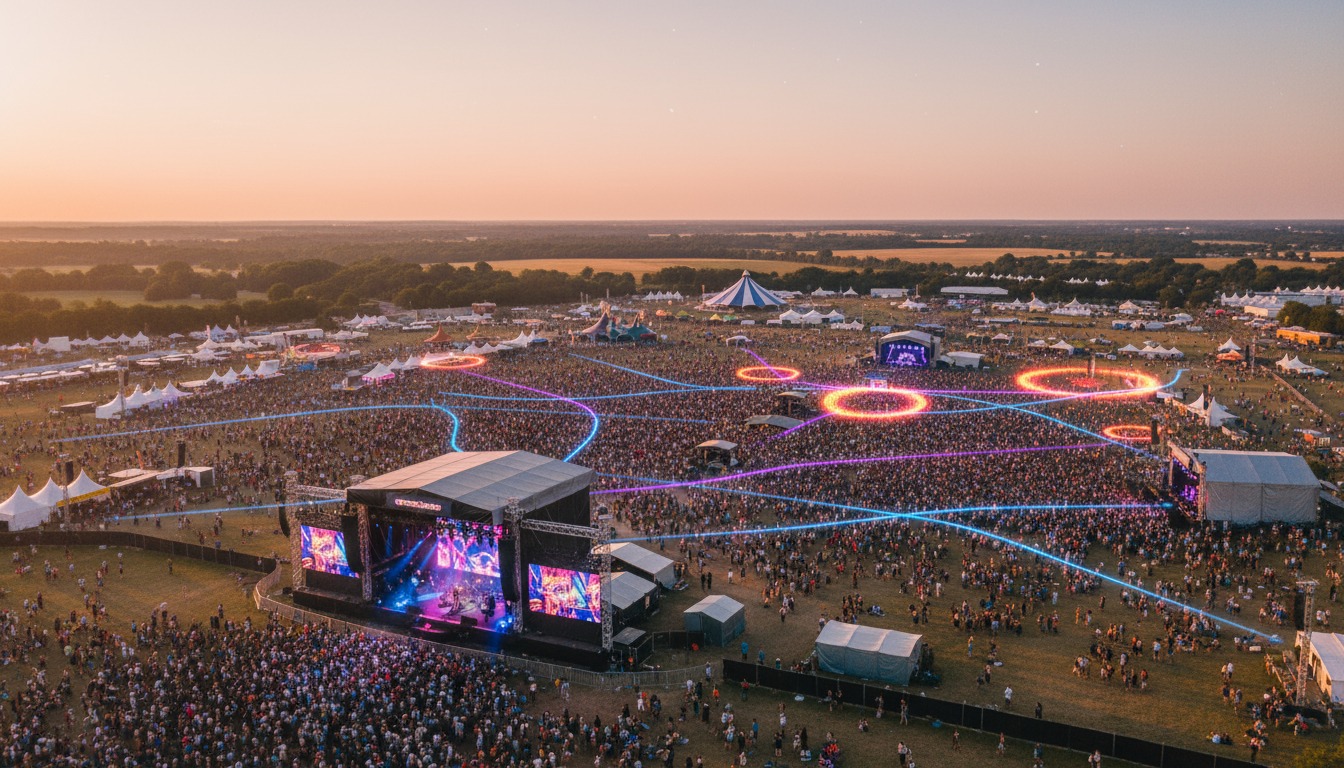 AI-powered crowd management using RFID data visualization at events