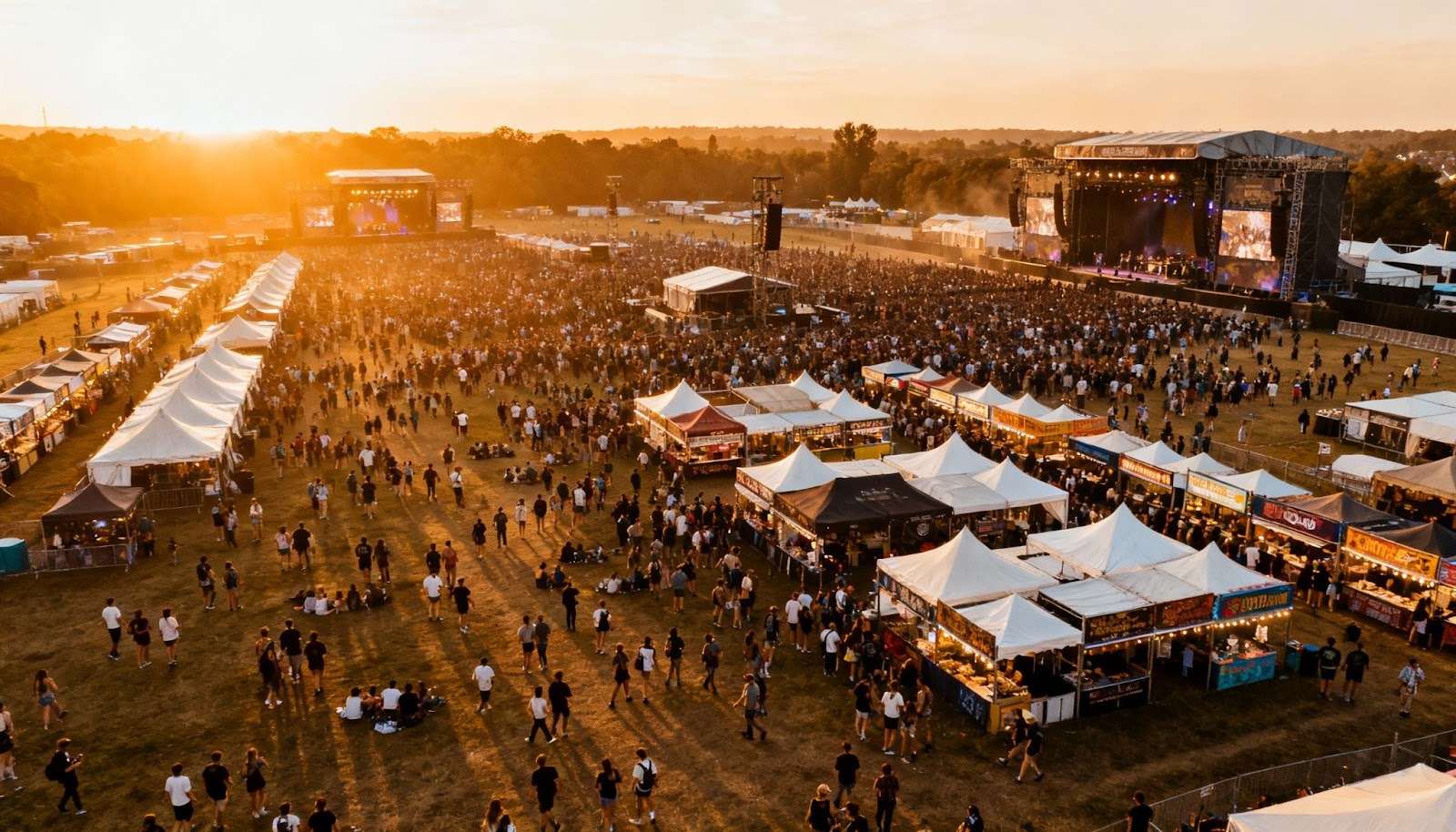 RFID systems for large events managing massive festival crowds with illuminated wristbands