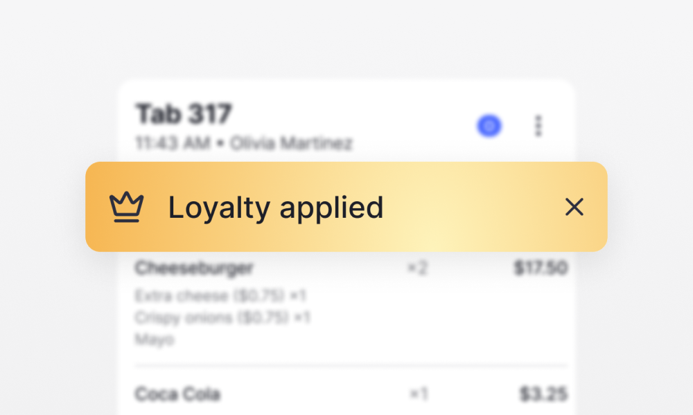 Loyalty reward applied during POS checkout using LoyaltyMatch