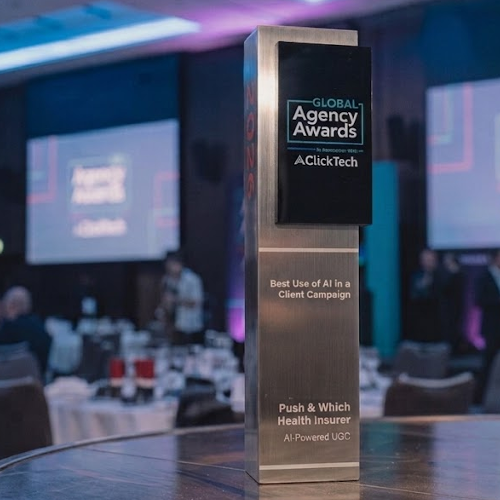 Global Agency Awards trophy