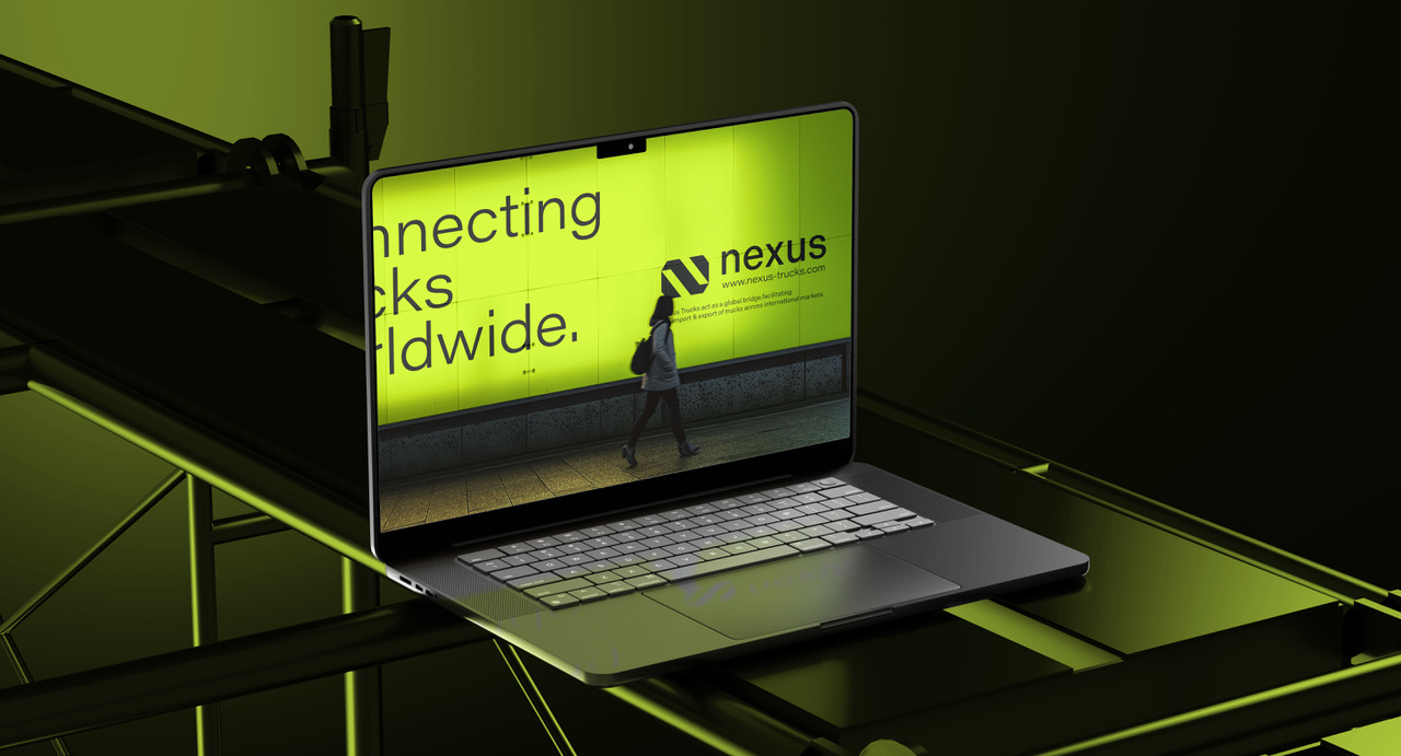 Nexus merkidentiteit brand identity transport trucks B2B — DNNS