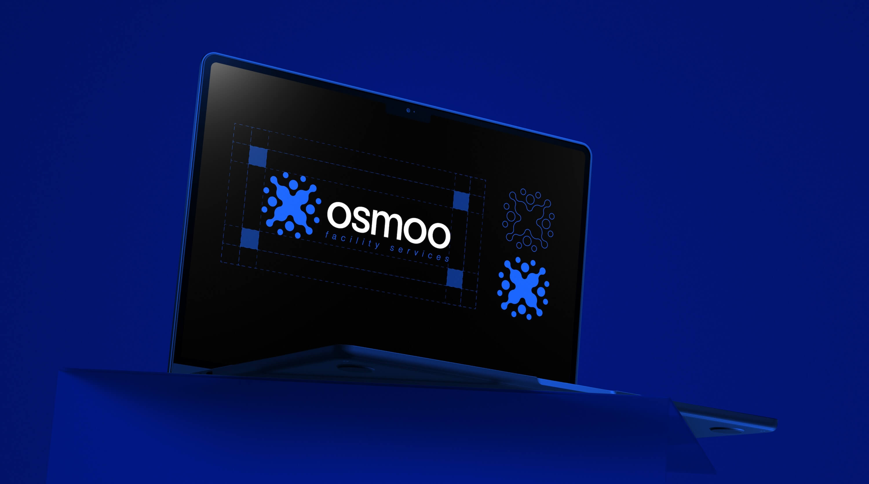 Osmoo visuele identiteit logo design clean brand identity minimalistisch — DNNS