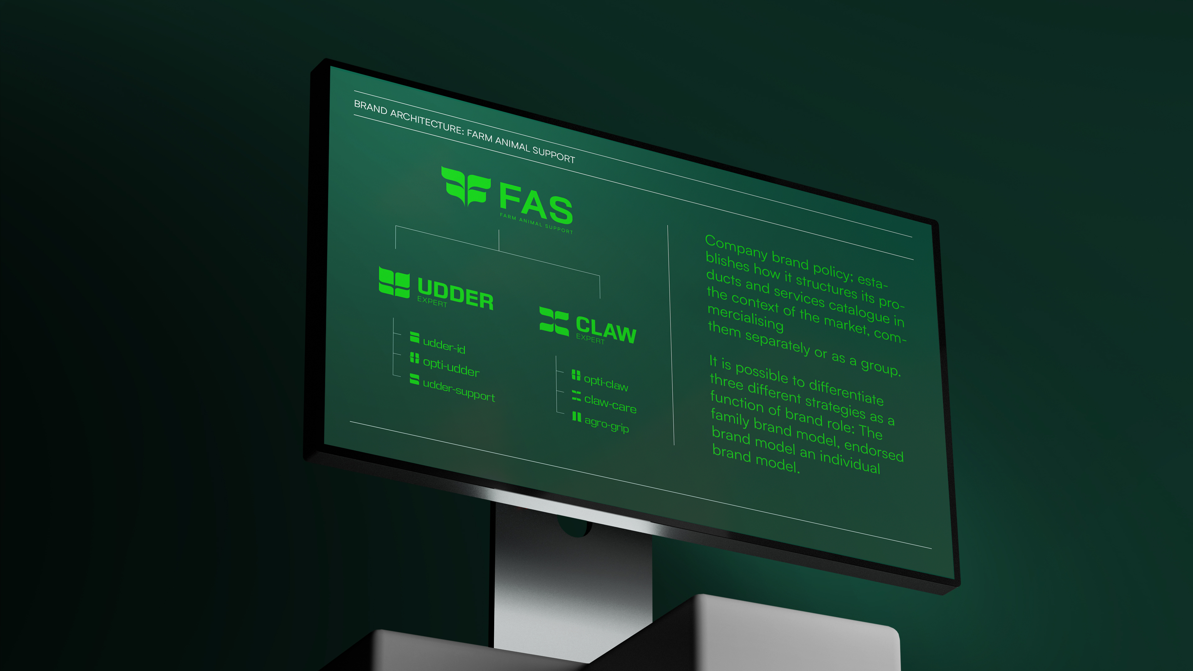 FAS Farm Animal Support logo brand identity landbouw agri sector B2B — DNNS