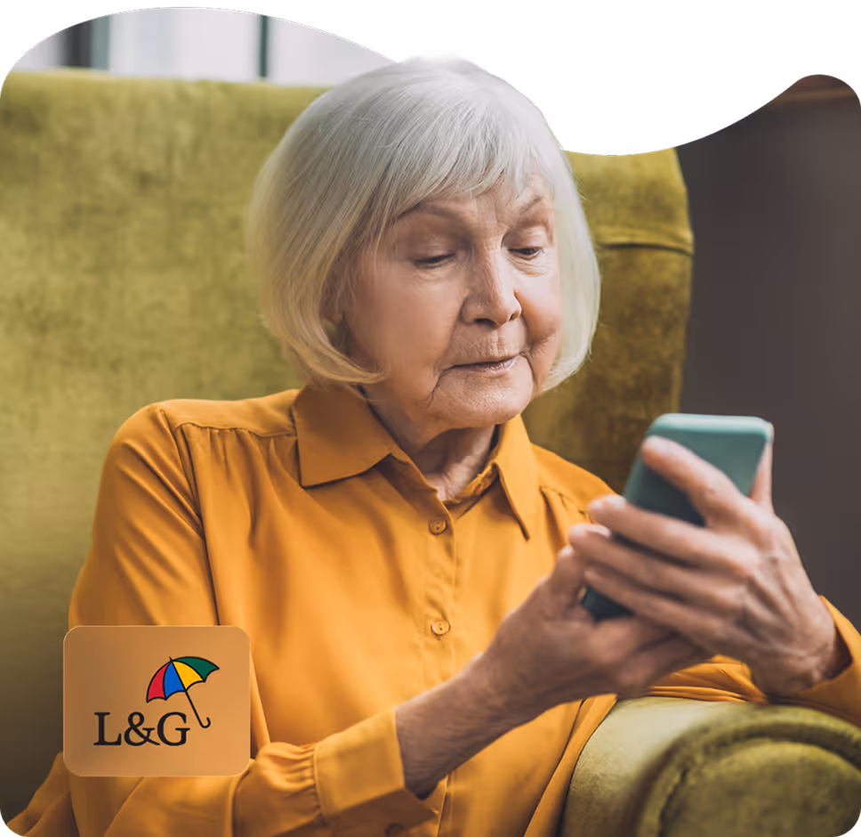 Two phones showing the pension dashboard with a notification indicating there are funds arriving soon