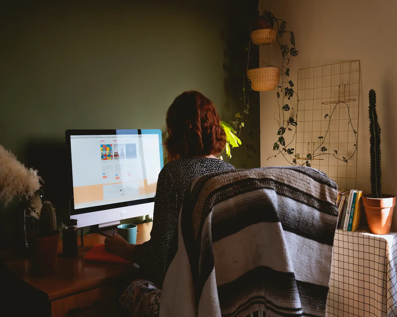Un community manager en télétravail