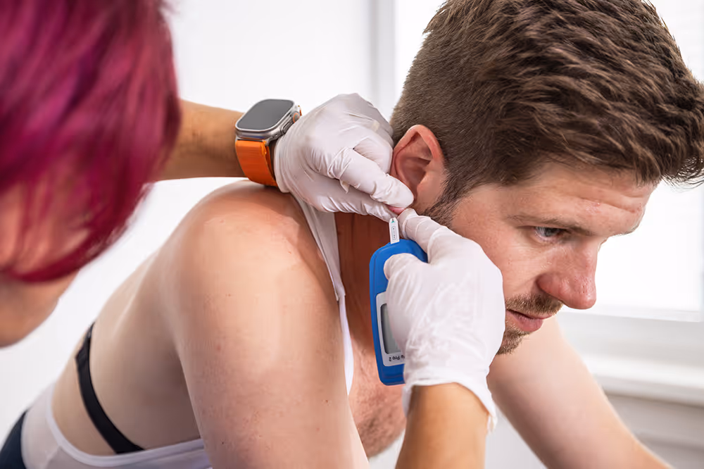Laktatdiagnostik bei einem Sportler