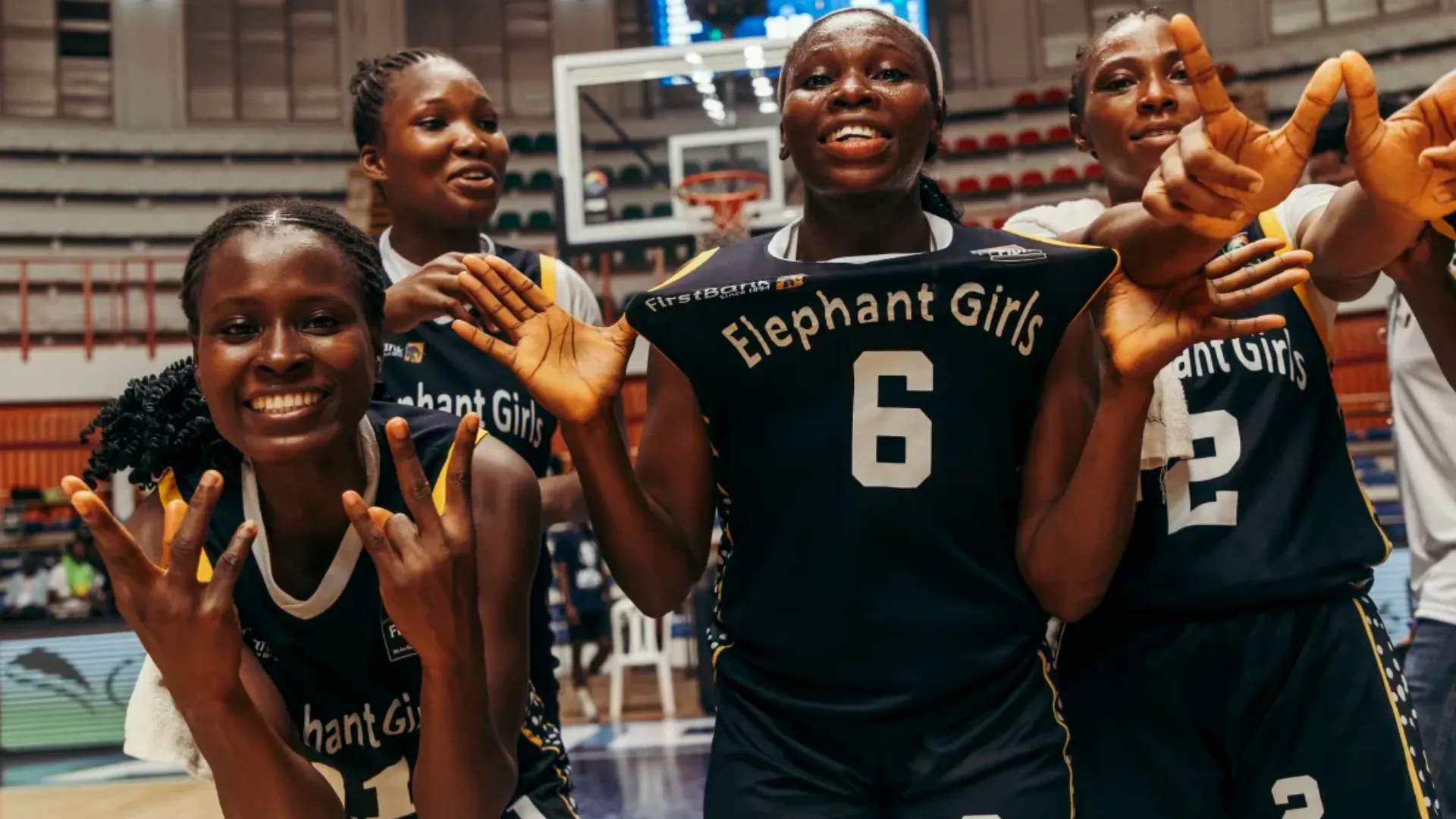 Elephant Girls celebrate a stunning win