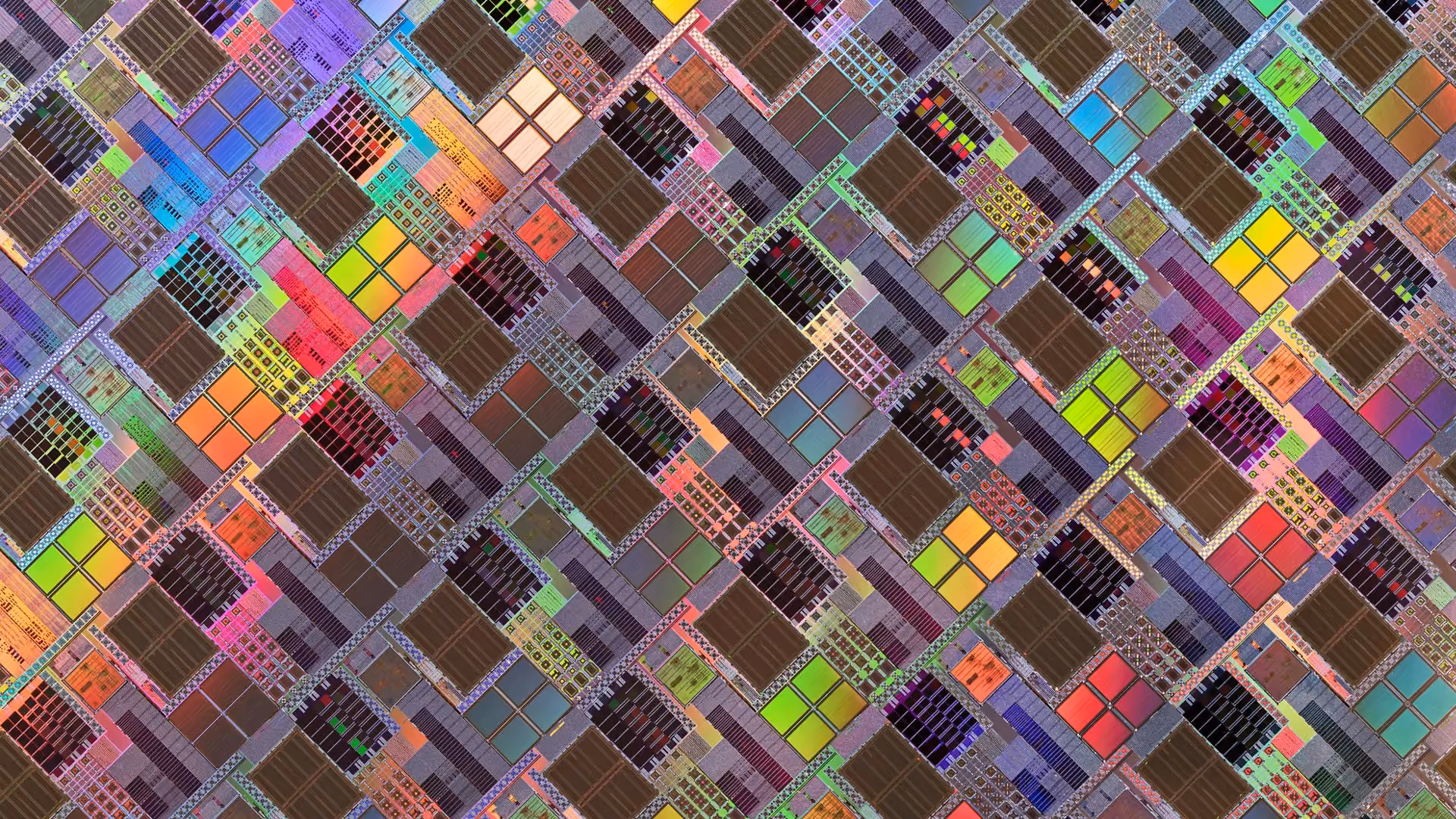 Semiconductor Wafer Texture Macrophotography