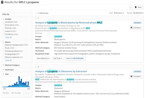 Analysis of Lycopene in Solanum lycopersicum image