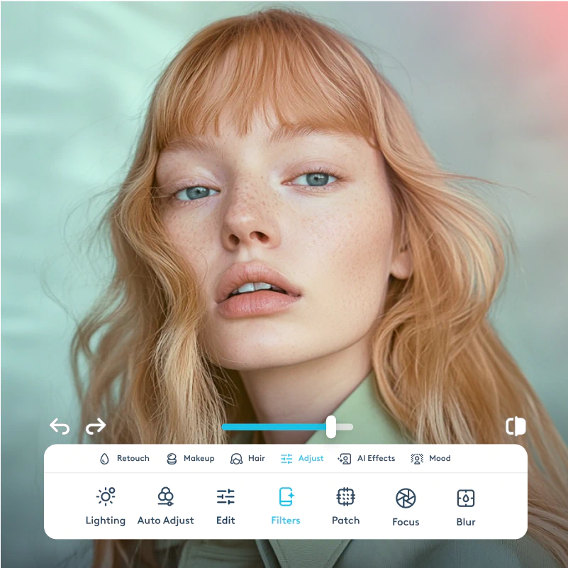 Remove blemishes from photos