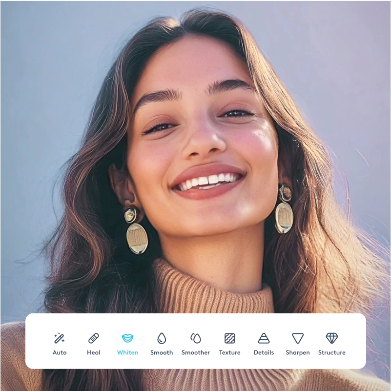 Remove blemishes from photos
