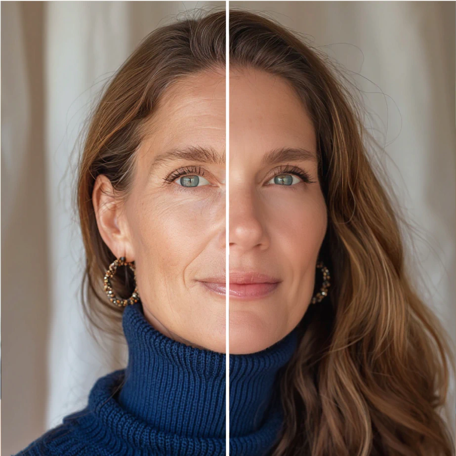 Remove under eye wrinkles