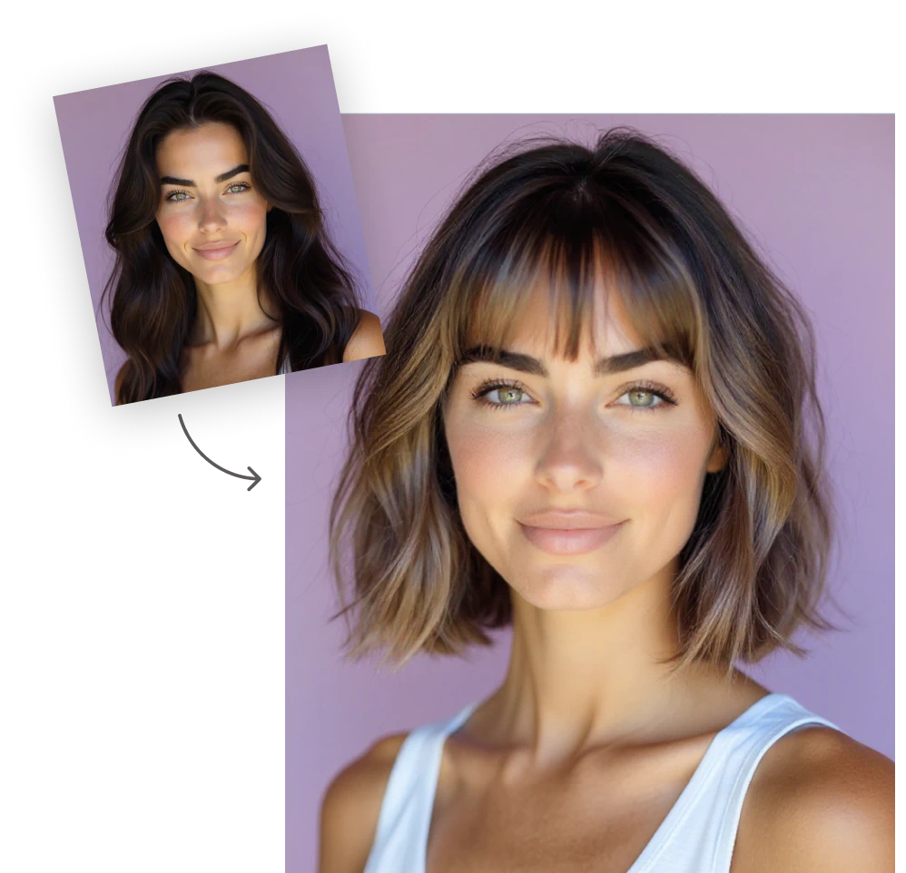 App to change hair color and style