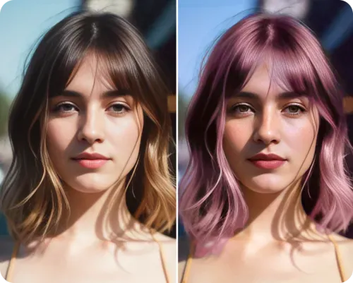 Try on virtual hair color & hairstyles