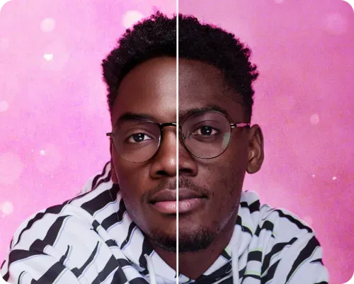 Retouch your photos with AI retouching tools