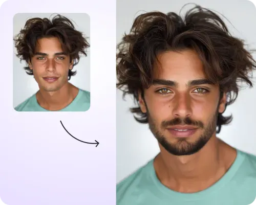 Experiment with the facial hair picture generator