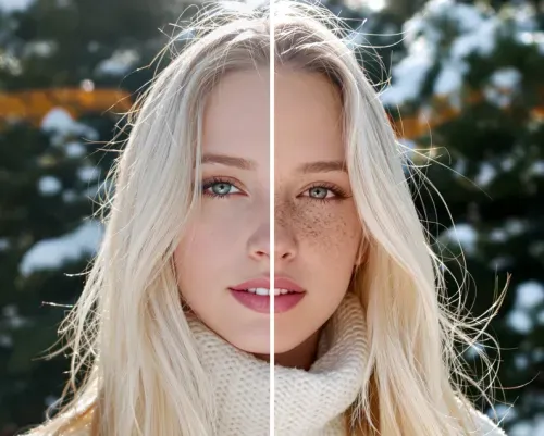 Add filter with freckles to photos