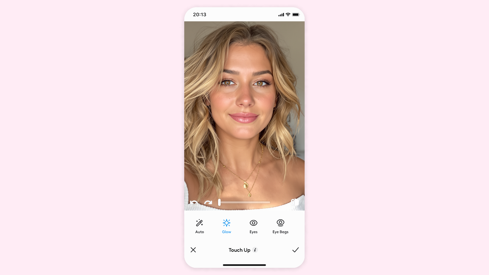 Woman with natural, glowing summer makeup