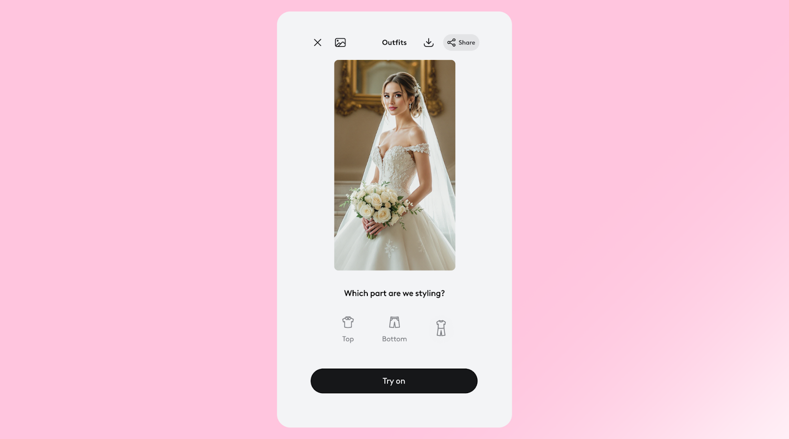 wedding dress try on app