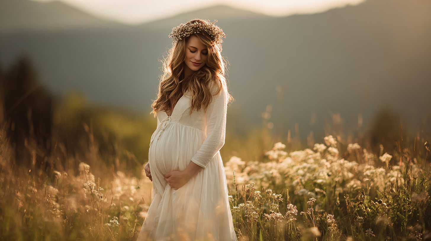 outdoor maternity photoshoot ideas