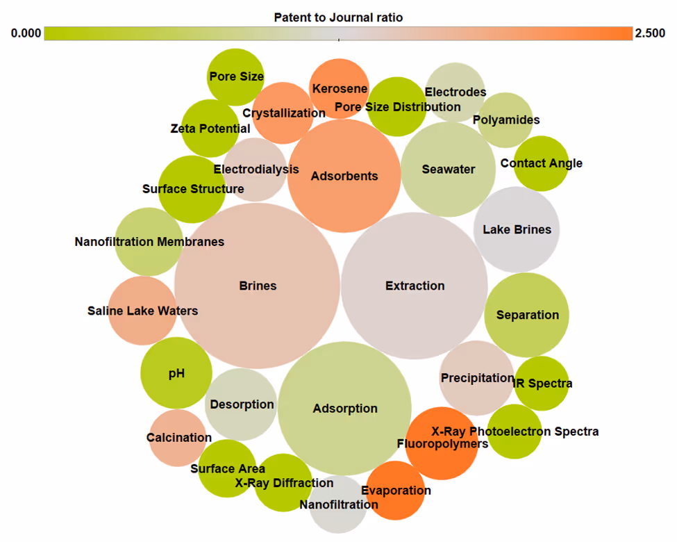 Top indexed concepts from DLE-related publications