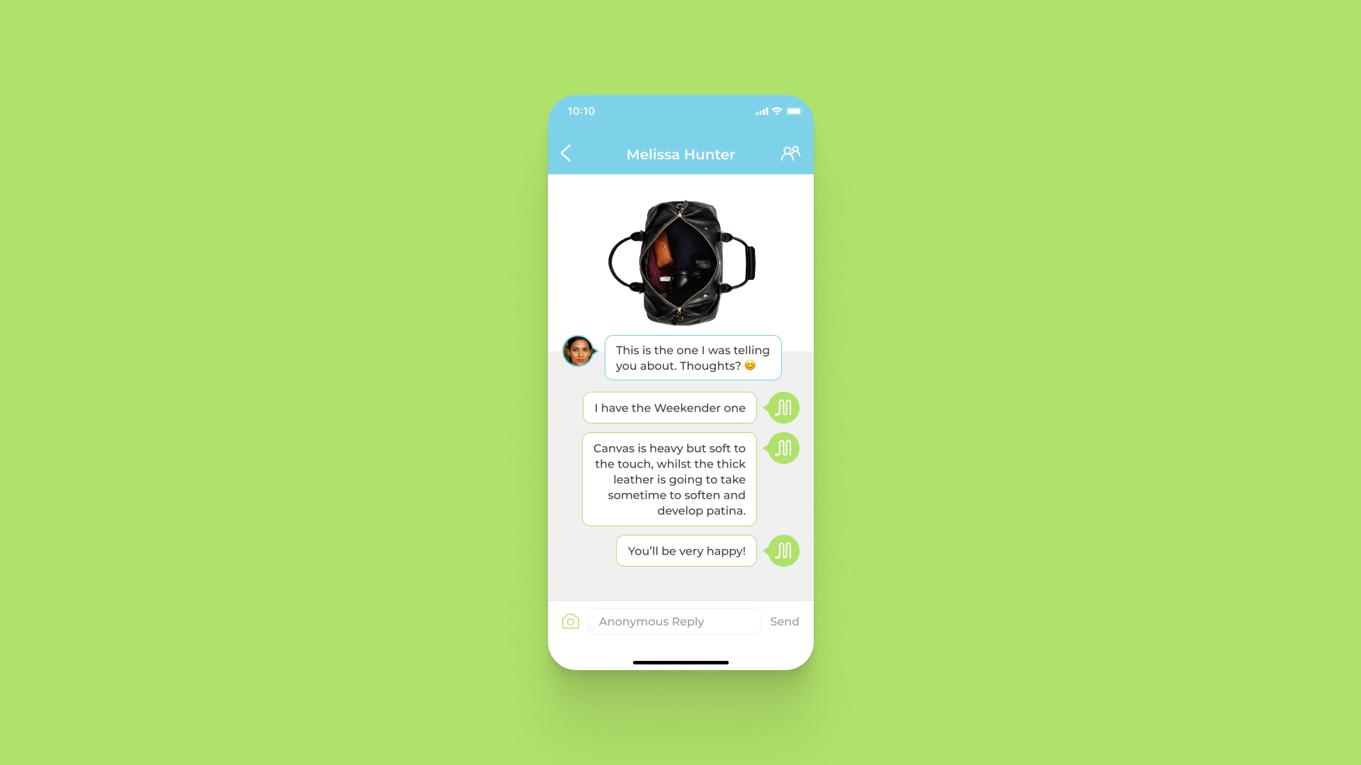 An app for social feedback.