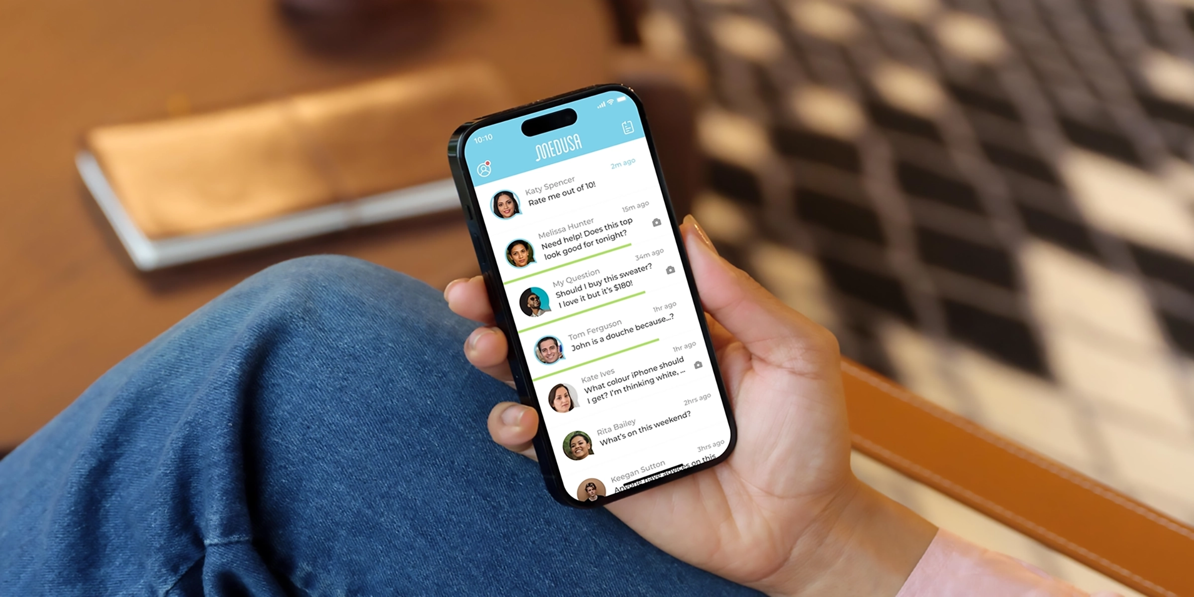 An app for social feedback.