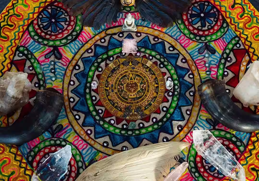 Traditional maloca ceremony space at Rythmia retreat