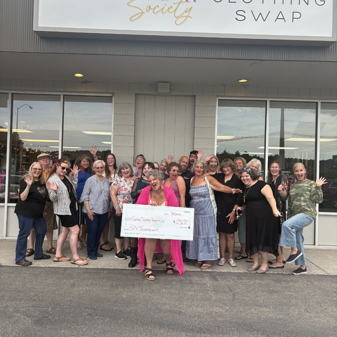 Emily Petroff and Switch Society investors and community members in Billings, MT