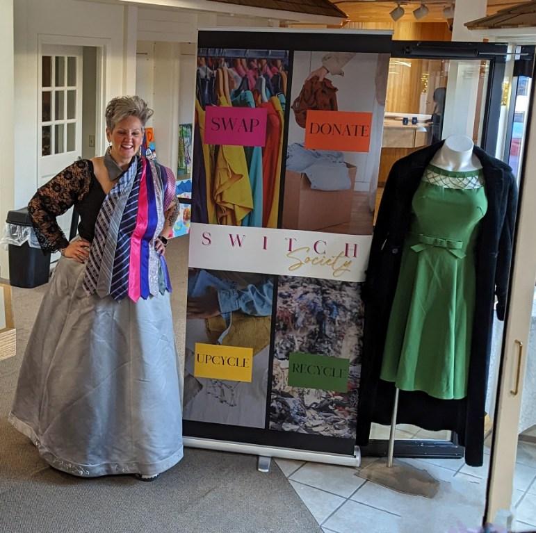Emily Petroff at a Switch Society Clothing Swap event