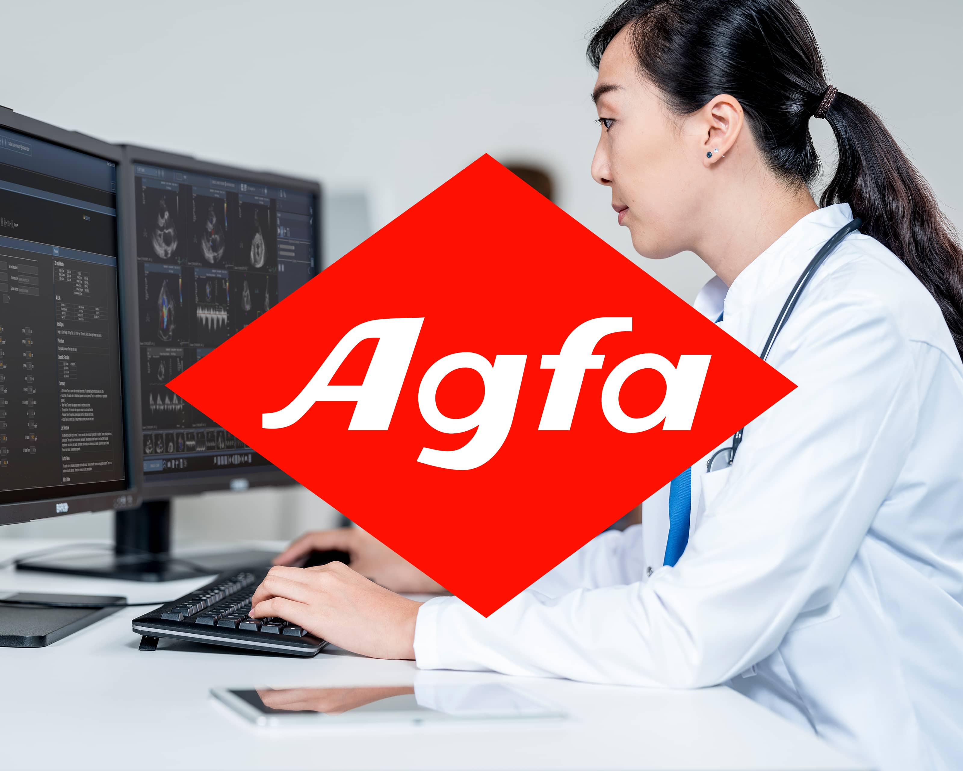 AGFA Healthcare brand identity and icon system design by Kitchen New York