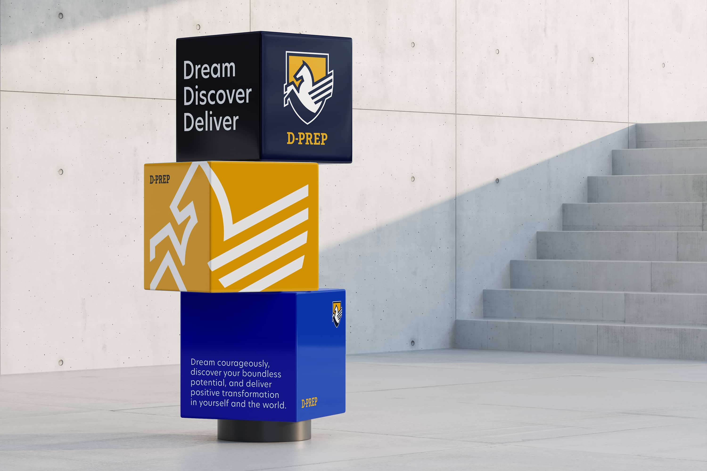 Kitchen redesigned the brand identity for D-Prep International School, a Nursery to Grade 12 school in Bangkok continuing a four-generation legacy of education in Thailand.