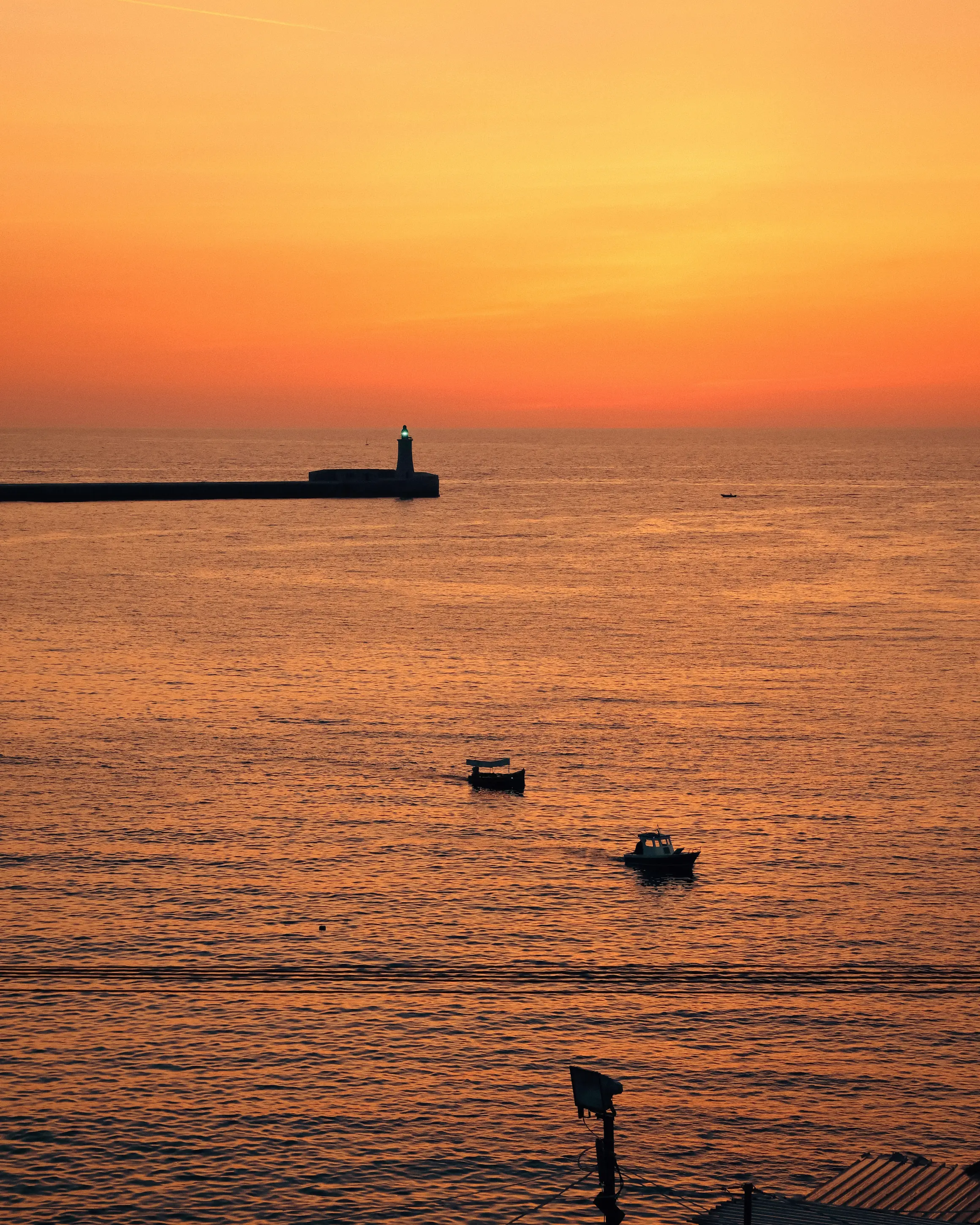 Sunset over Grand Harbour Valletta