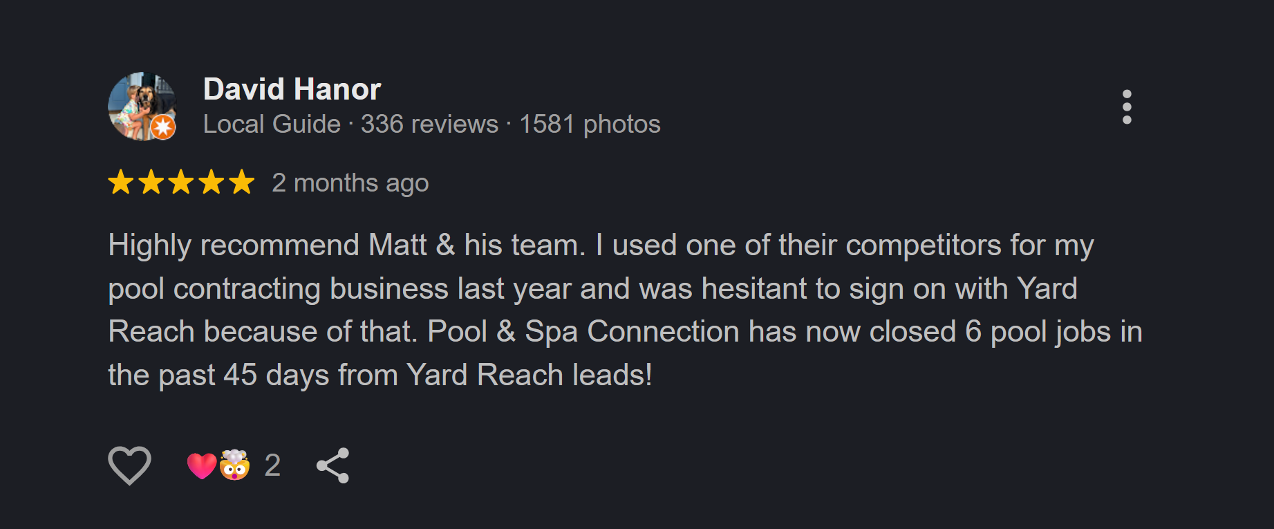YardReach Outdoor Living Lead Generation Review From Pool and Spa Connection