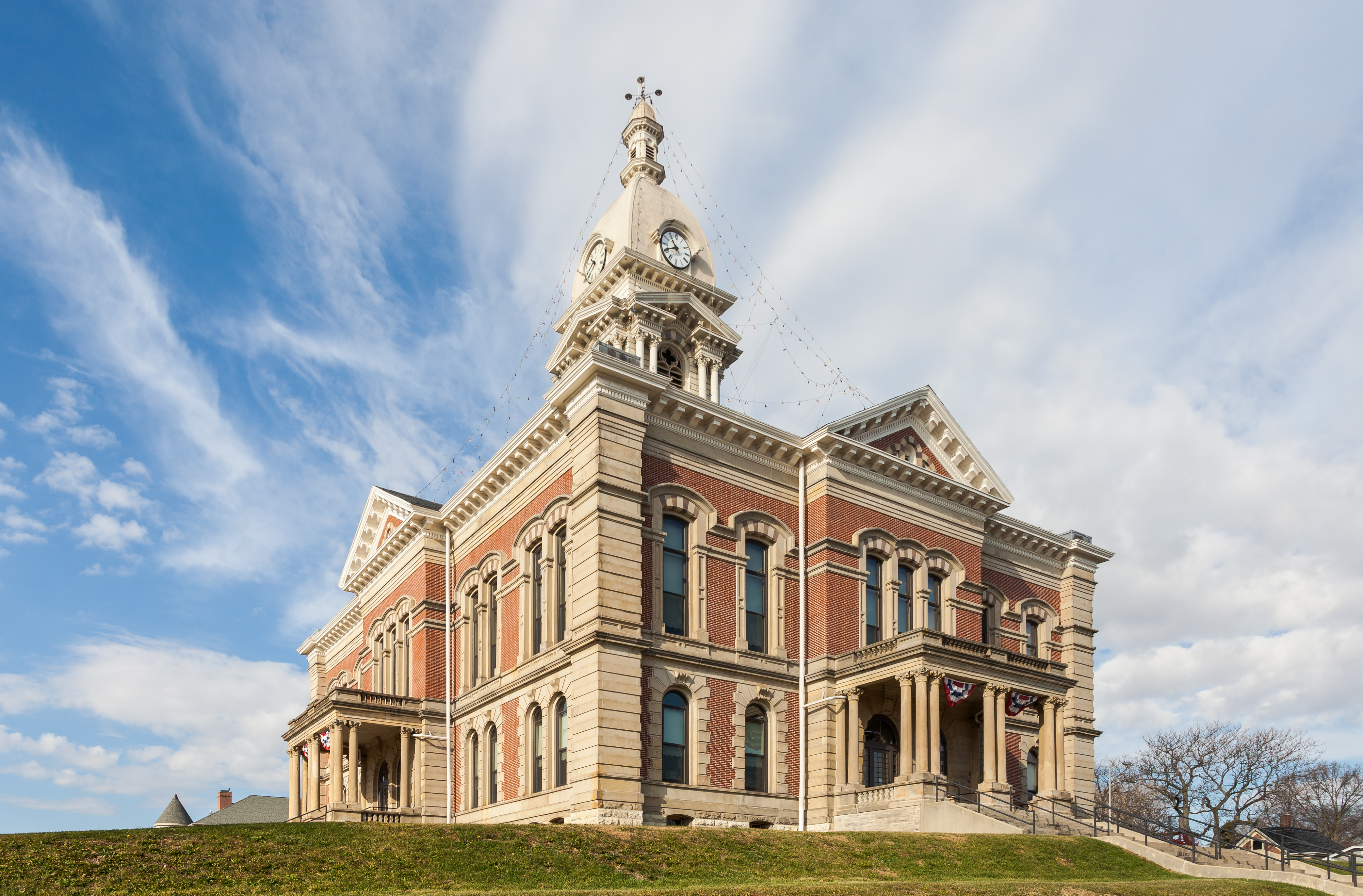 Historic Indiana courthouse representing Boyd Bone Dry construction consulting coverage