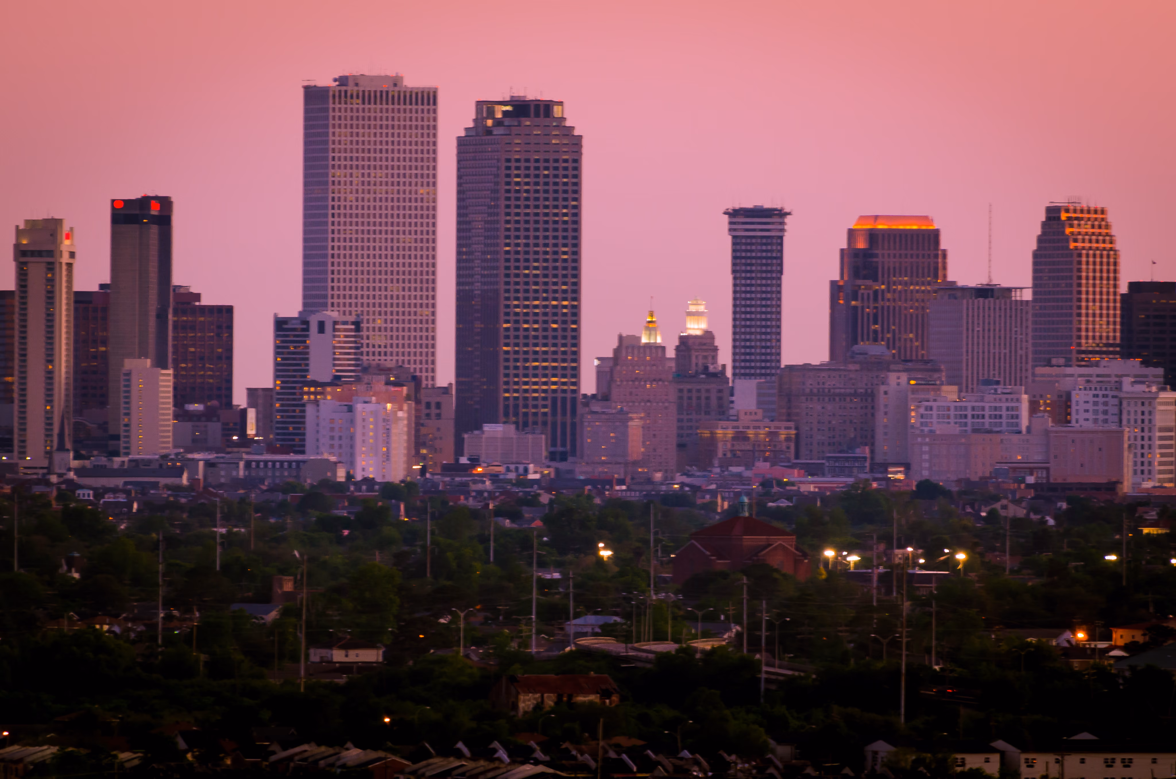 Louisiana city skyline representing Boyd Bone Dry construction consulting coverage