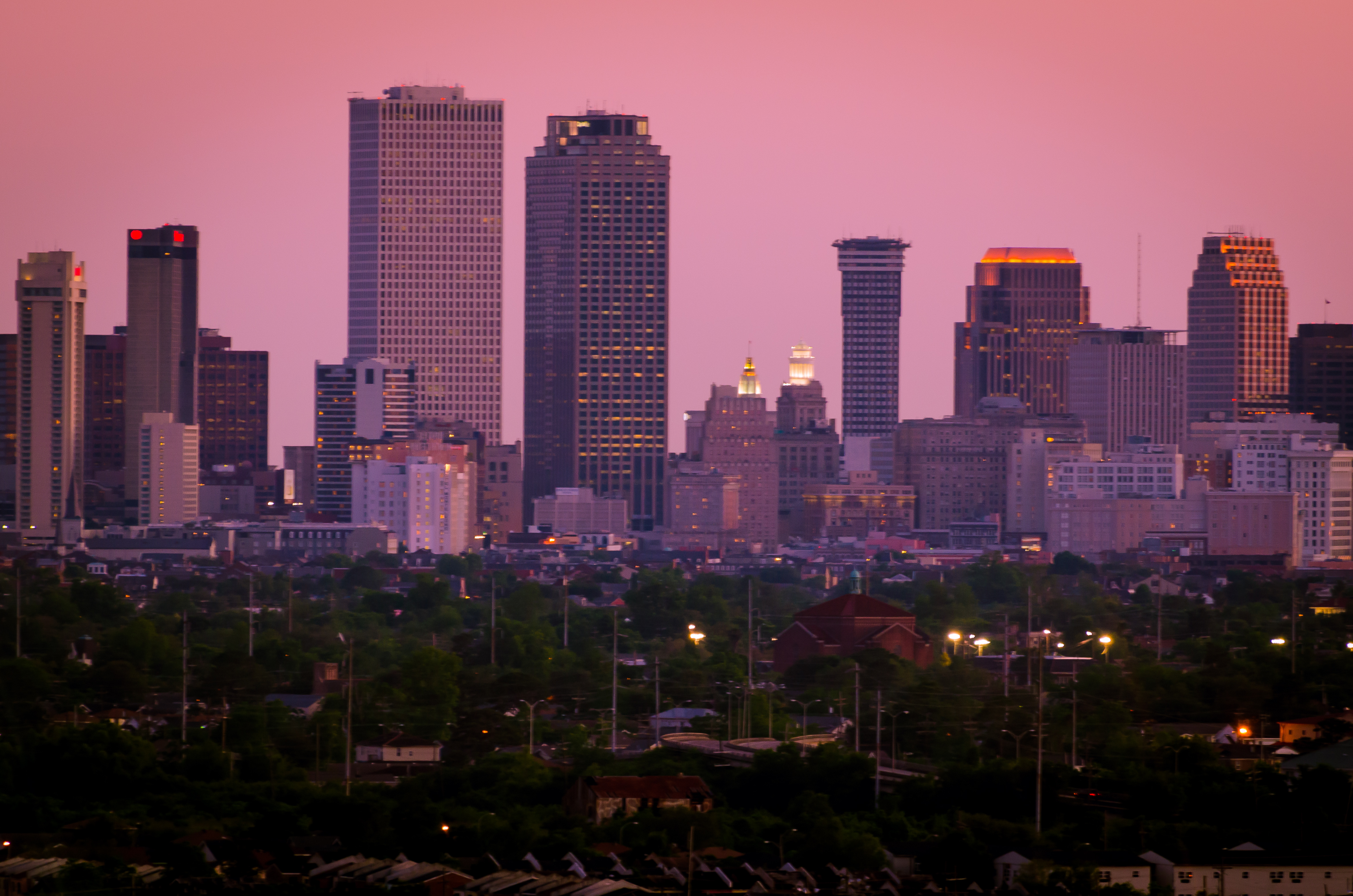 Louisiana city skyline representing Boyd Bone Dry construction consulting coverage