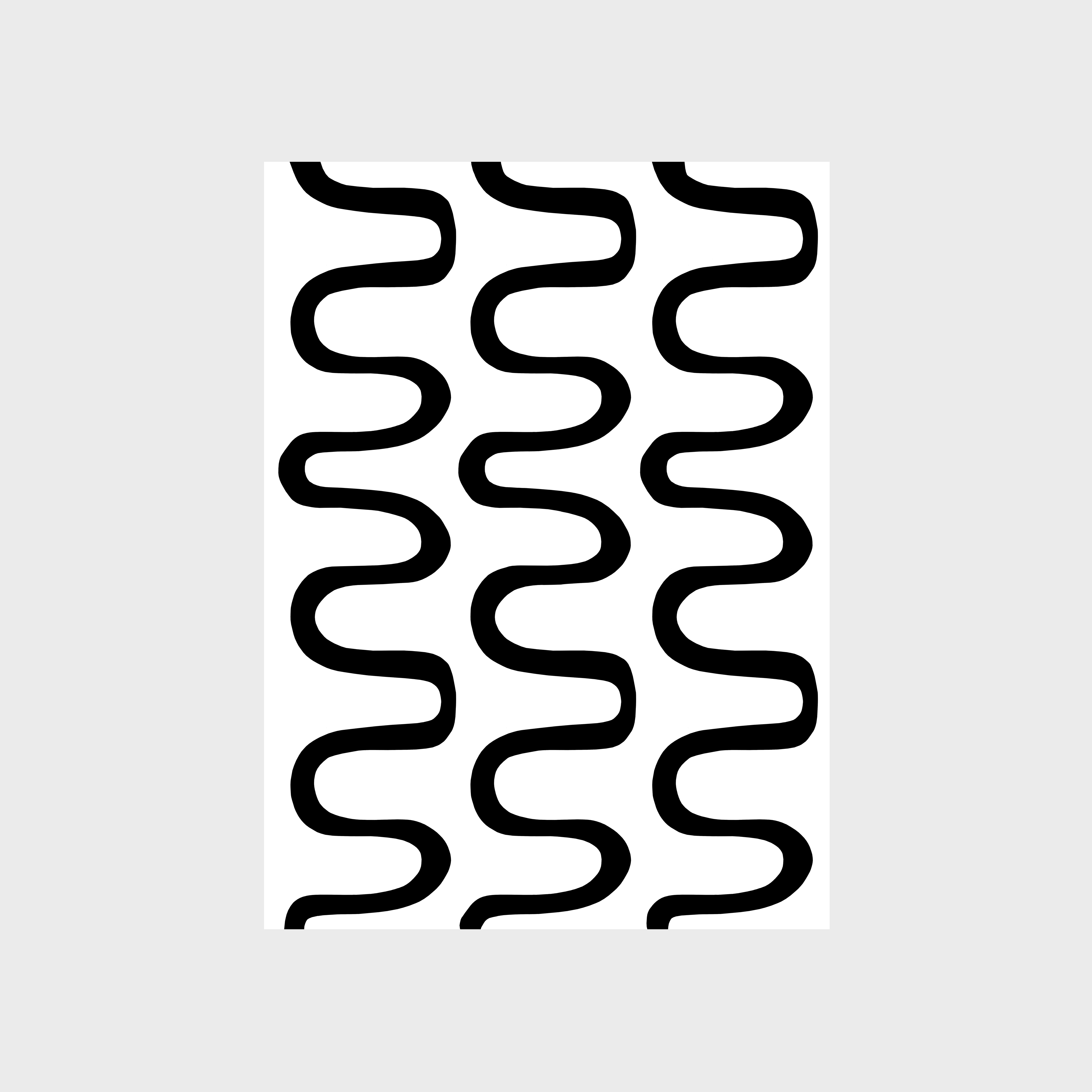 A square pillow with light blue and white stripes.