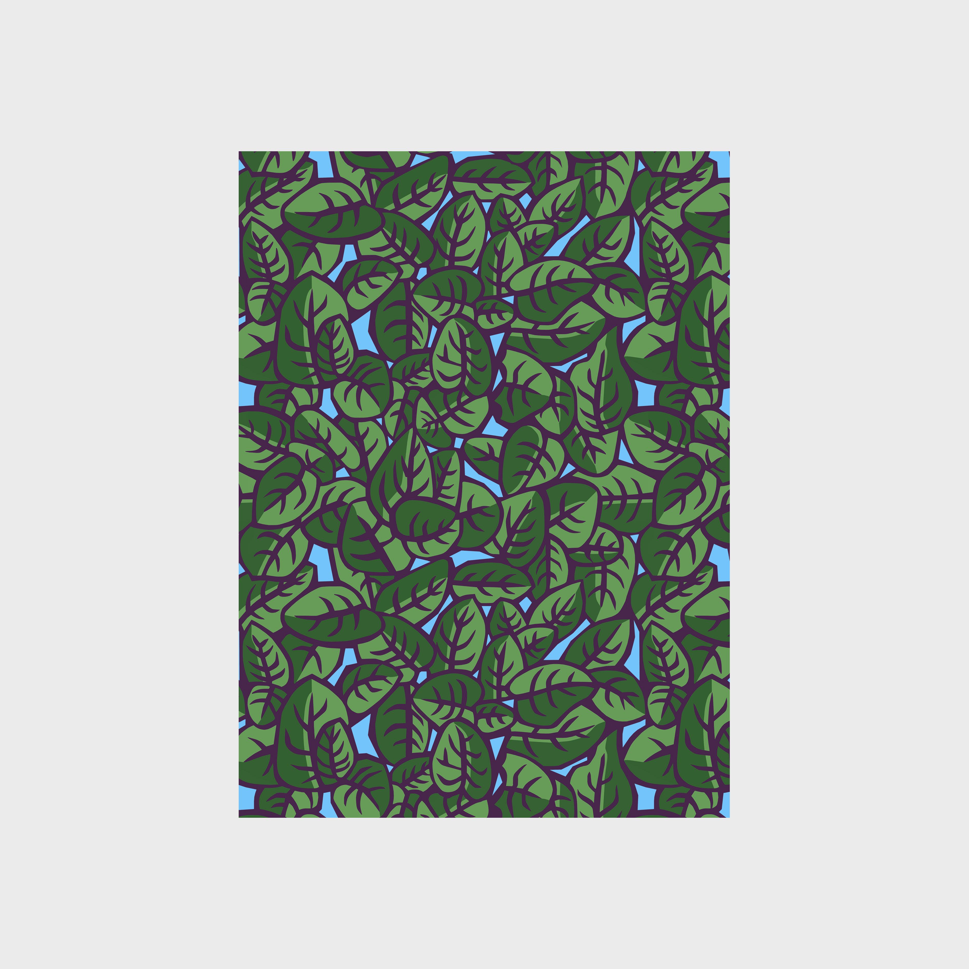 A square pillow with light blue and white stripes.